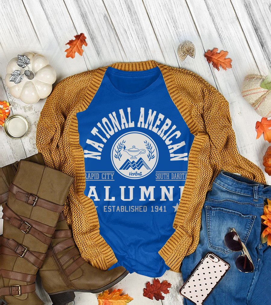 National American University Alumni Rapid City South Dakota Established 1941 T-Shirt