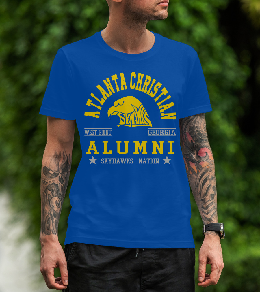 Atlanta Christian Skyhawks Georgia West Point Alumni Nation T-Shirt