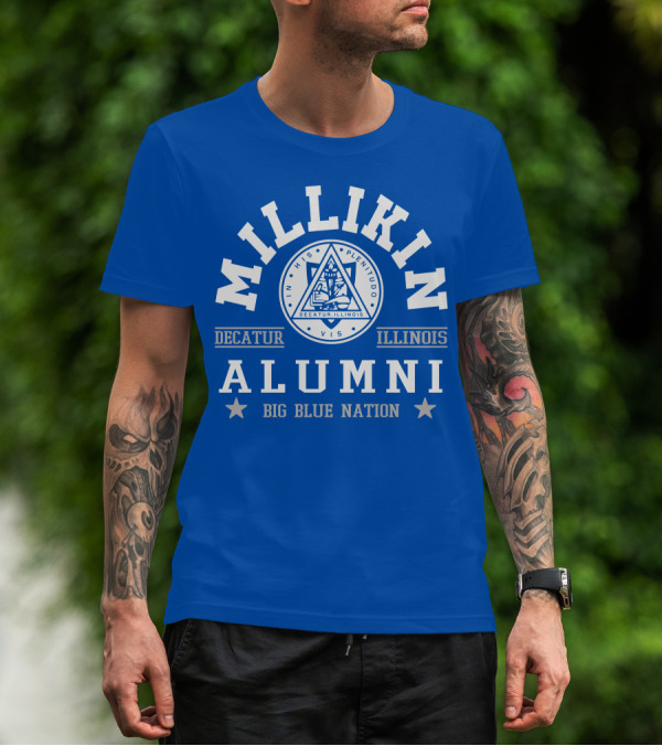 Millikin Alumni Decatur Illinois Big Blue Nation T-Shirt