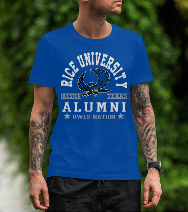Rice University Houston Texas Alumni Owls Nation T-Shirt