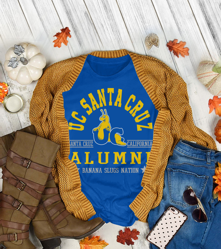 UC Santa Cruz Alumni Banana Slugs Nation Santa Cruz California T-Shirt
