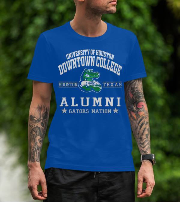 University Of Houston Downtown College Alumni UHDC Gators Nation Texas Houston T-Shirt