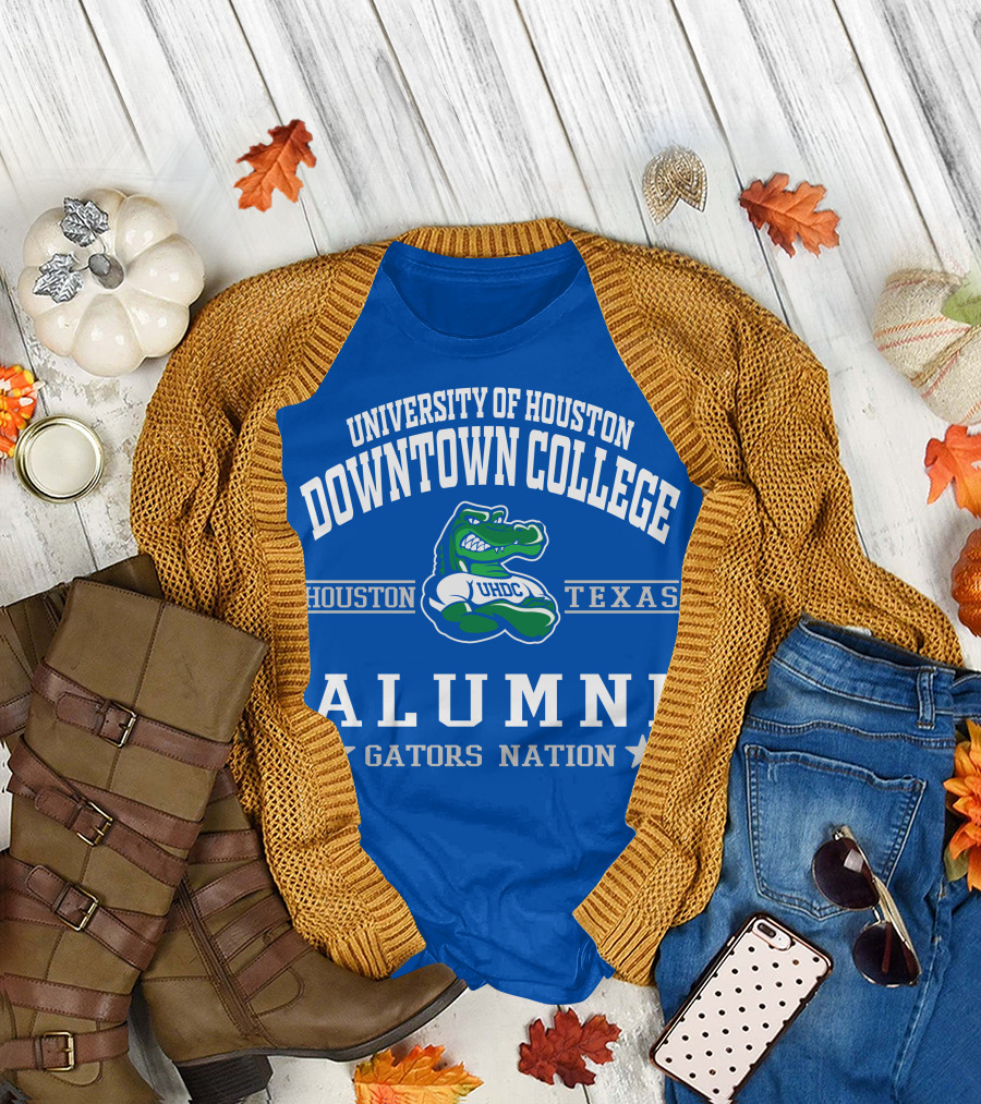 University of Houston Downtown College Alumni UHDC Gators Nation Texas Houston T-Shirt