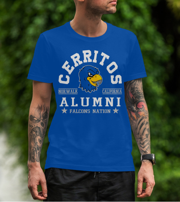 Cerritos Norwalk California Alumni Falcons Nation T-Shirt