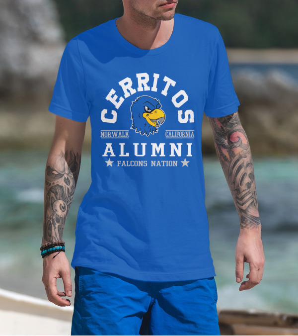 Cerritos Norwalk California Alumni Falcons Nation T-Shirt