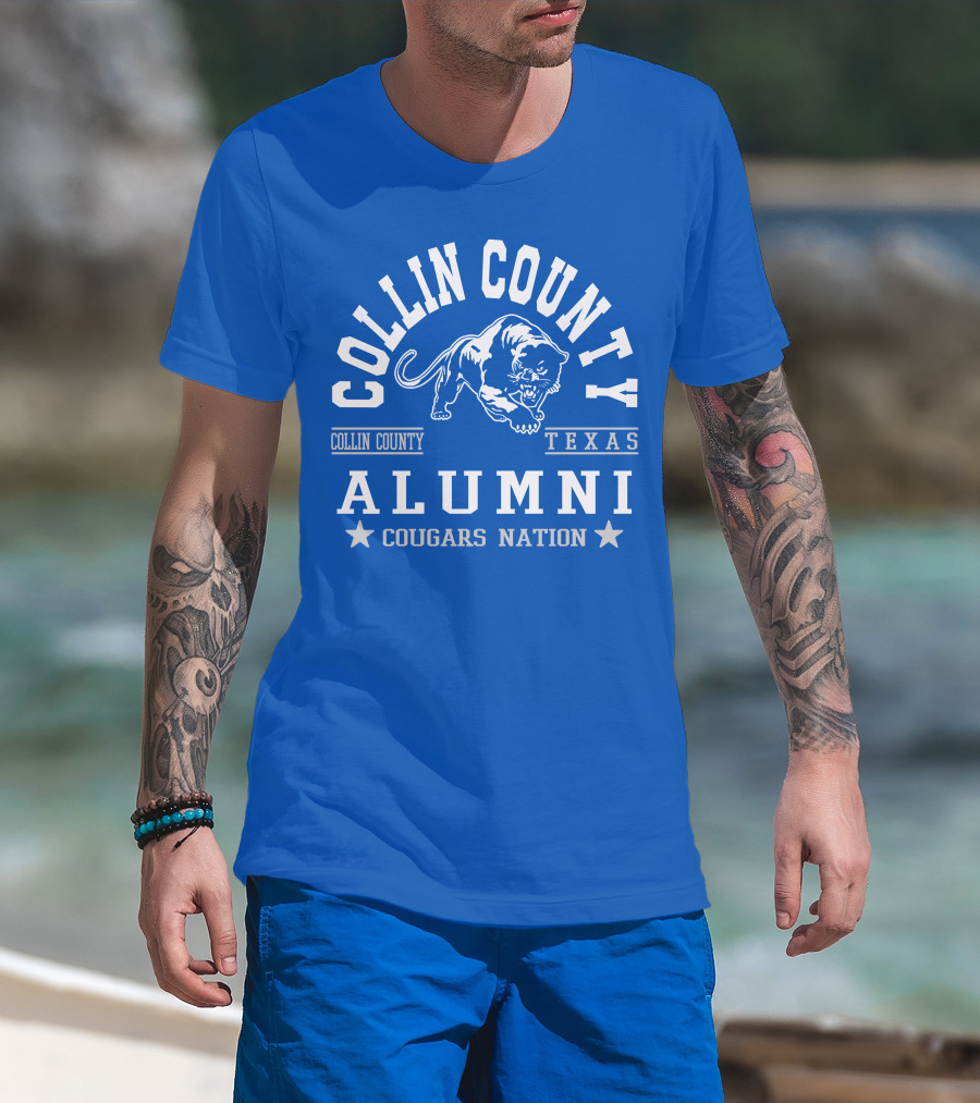 Collin County Texas Alumni Cougars Nation T-Shirt
