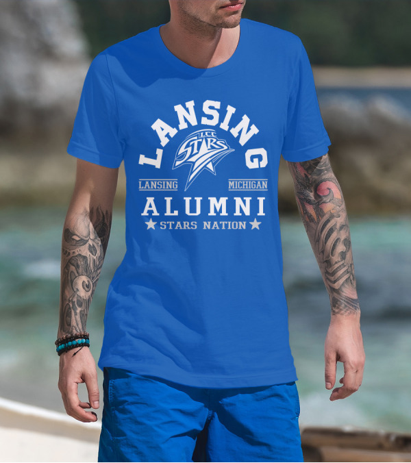 Lansing Michigan LCC Stars Alumni Stars Nation T-Shirt