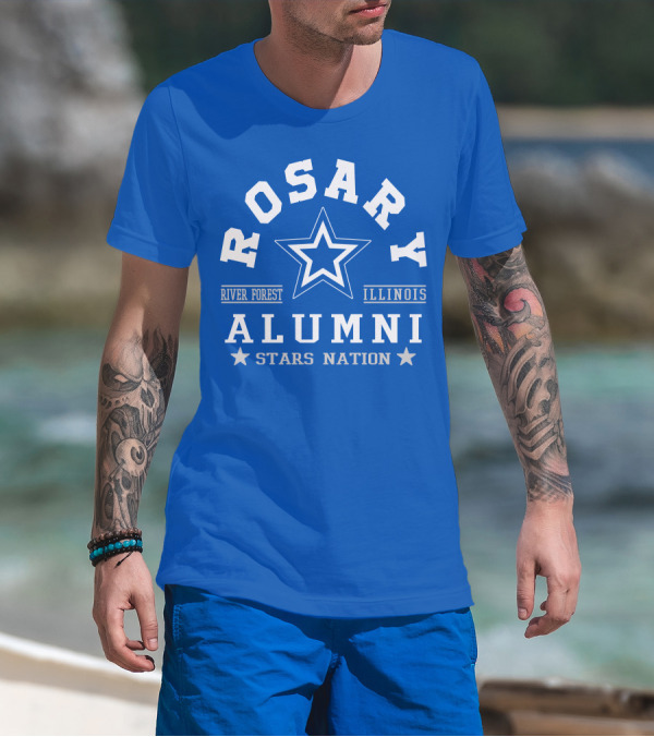 Rosary Alumni Stars Nation River Forest Illinois T-Shirt