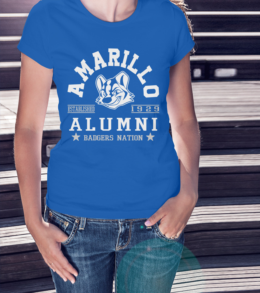 Amarillo Alumni Badgers Nation Established 1929 T-Shirt