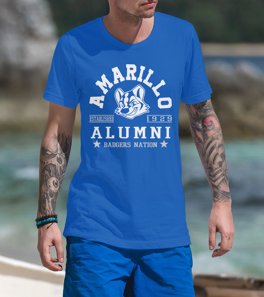Amarillo Alumni Badgers Nation Established 1929 T-Shirt