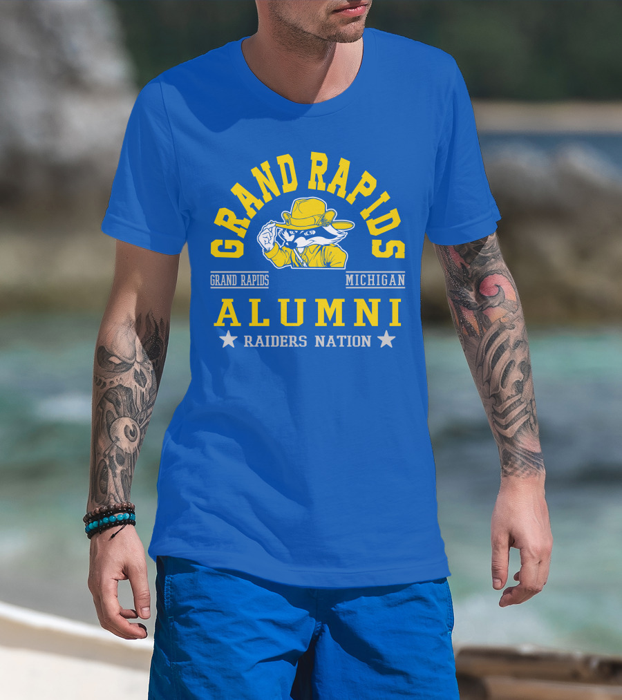 Grand Rapids Michigan Alumni Raiders Nation T-Shirt