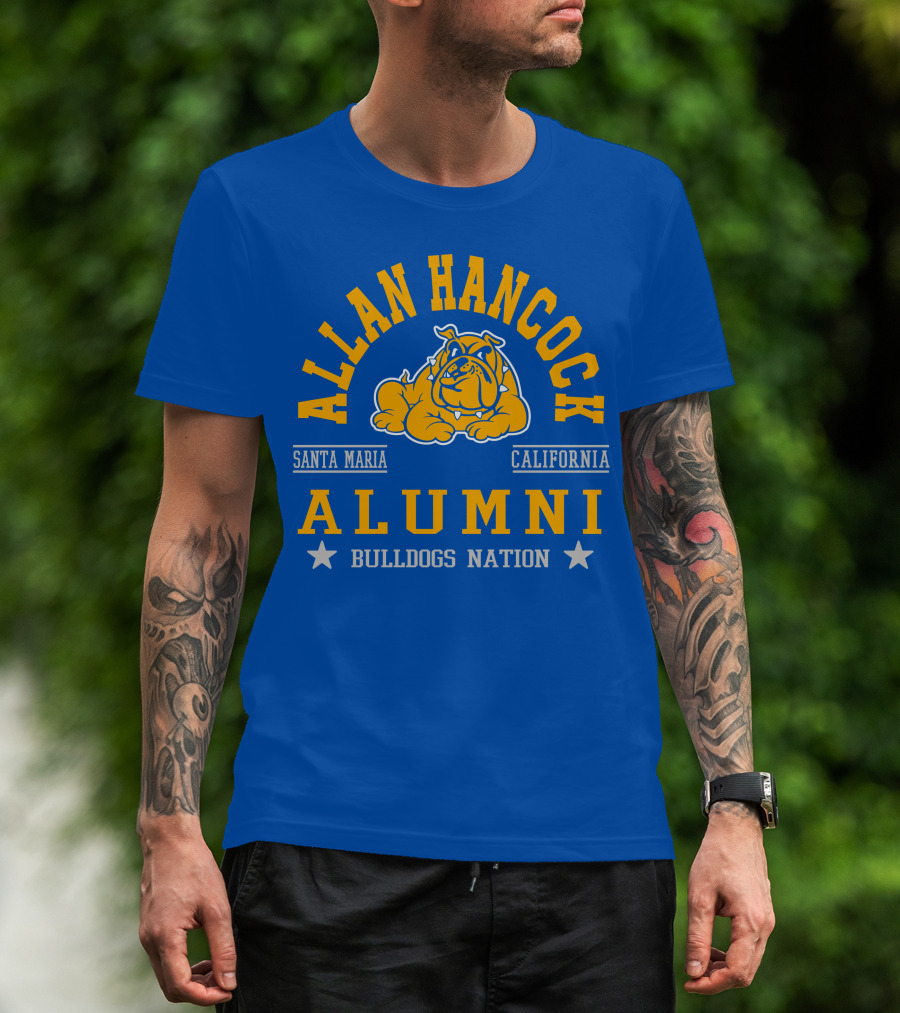 Allan Hancock Santa Maria California Alumni Bulldogs Nation T-Shirt