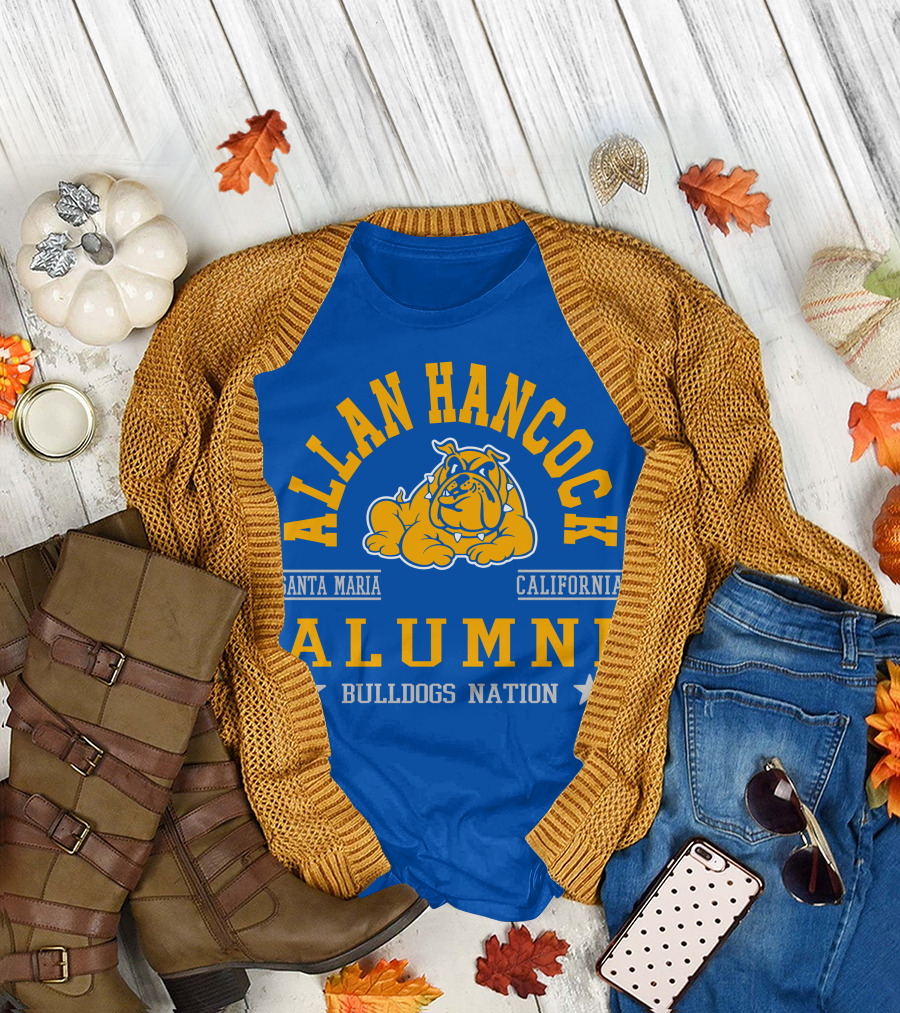 Allan Hancock Santa Maria California Alumni Bulldogs Nation T-Shirt