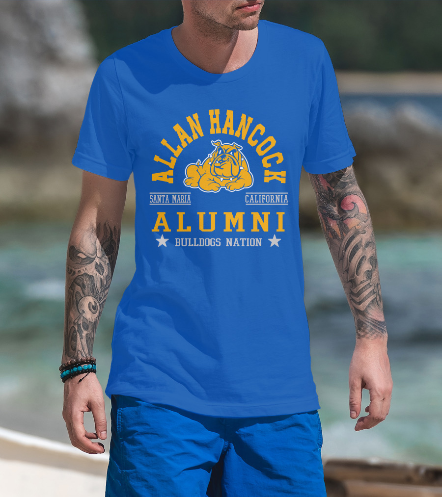 Allan Hancock Santa Maria California Alumni Bulldogs Nation T-Shirt