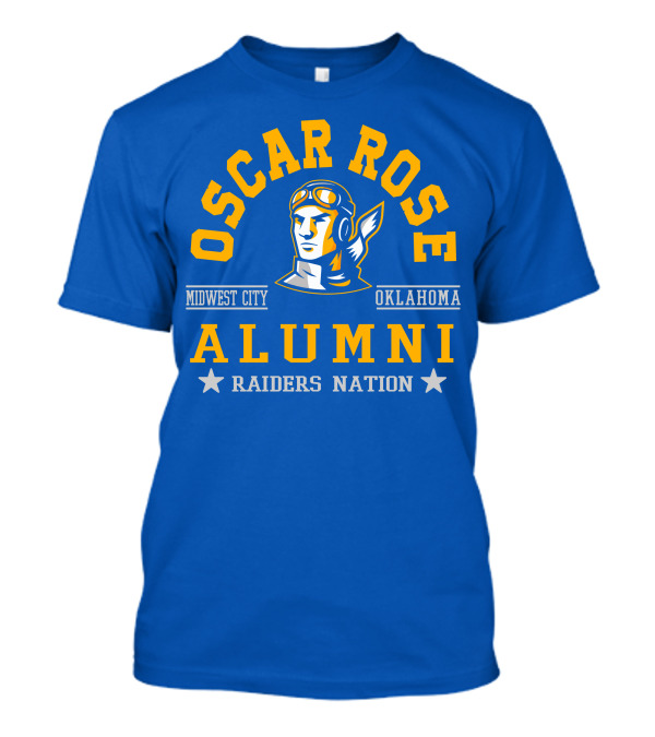 Oscar Rose Alumni Midwest City Oklahoma Raiders Nation T-Shirt