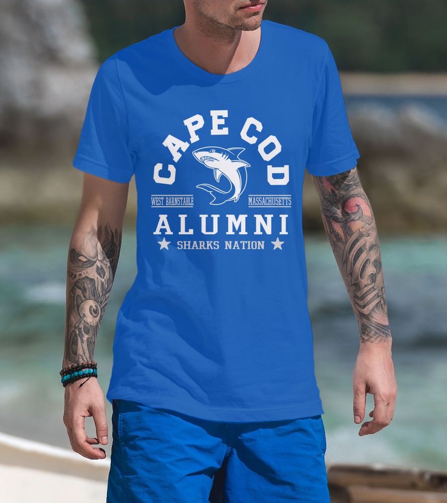 Cape Cod Alumni Sharks Nation West Barnstable Massachusetts T-Shirt