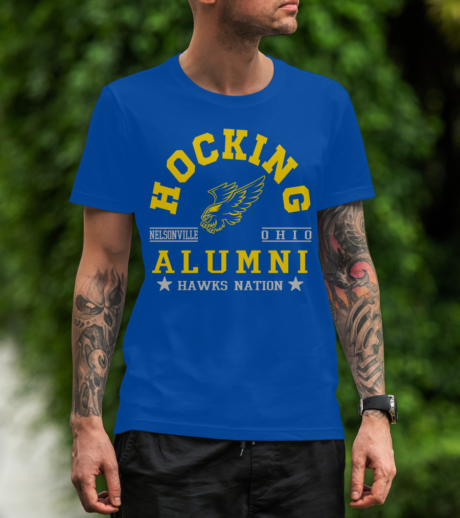 Hocking Nelsonville Ohio Alumni Hawks Nation T-Shirt