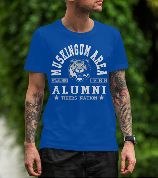 Muskingum Area Alumni Tigers Nation Established 1969 T-Shirt
