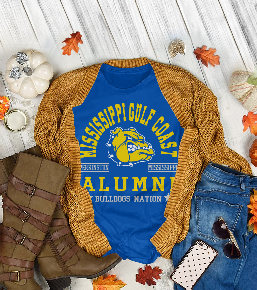 Mississippi Gulf Coast Alumni Bulldogs Nation Perkinston Mississippi T-Shirt