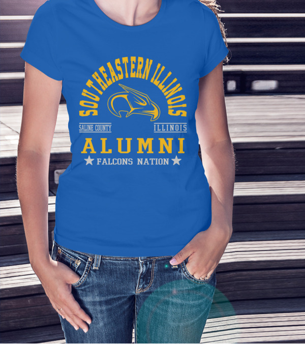 Southeastern Illinois Alumni Falcons Nation Saline County Illinois T-Shirt