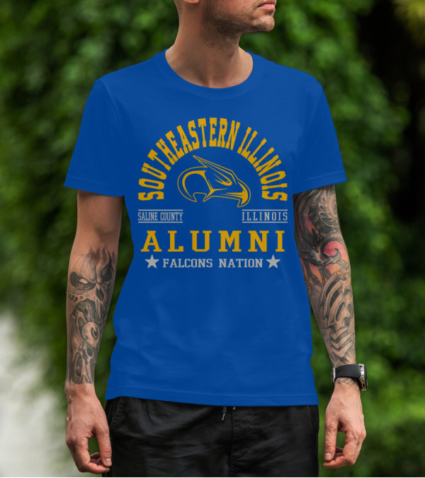 Southeastern Illinois Alumni Falcons Nation Saline County Illinois T-Shirt