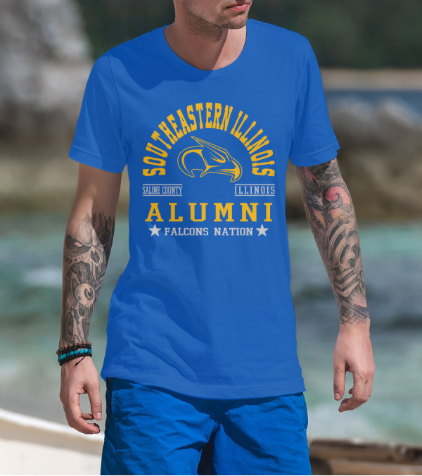 Southeastern Illinois Alumni Falcons Nation Saline County Illinois T-Shirt