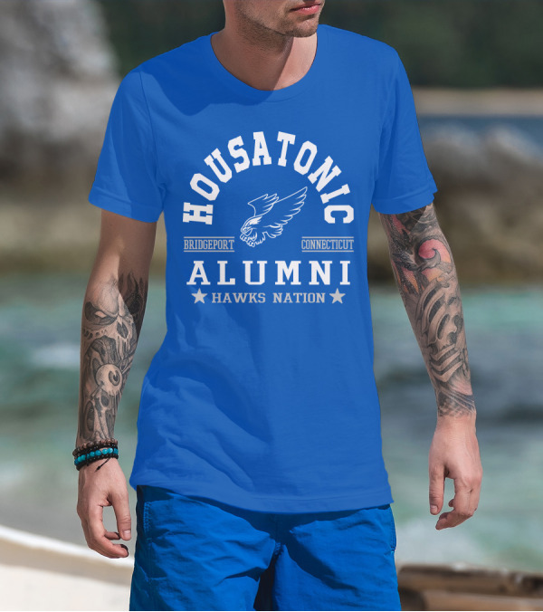 Housatonic Bridgeport Connecticut Alumni Hawks Nation T-Shirt