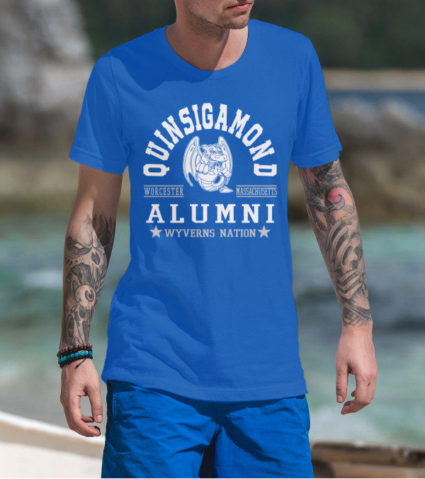 Quinsigamond Worcester Massachusetts Alumni Wyverns Nation T-Shirt