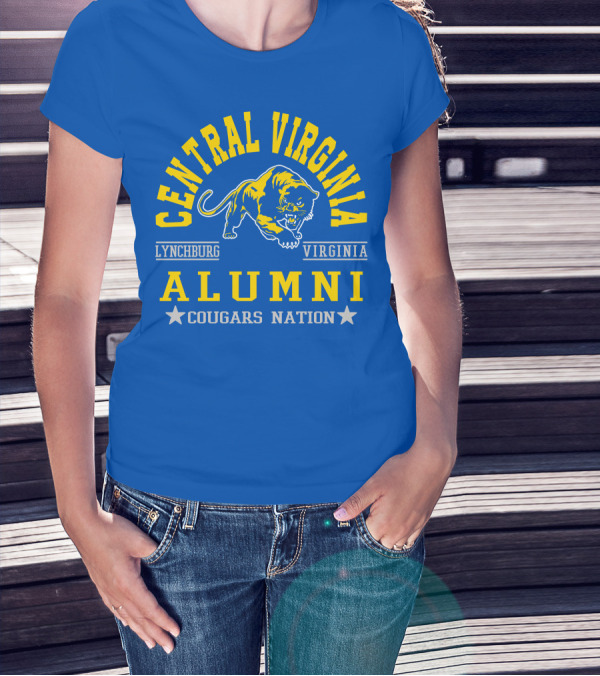 Central Virginia Lynchburg Cougars Alumni Nation T-Shirt