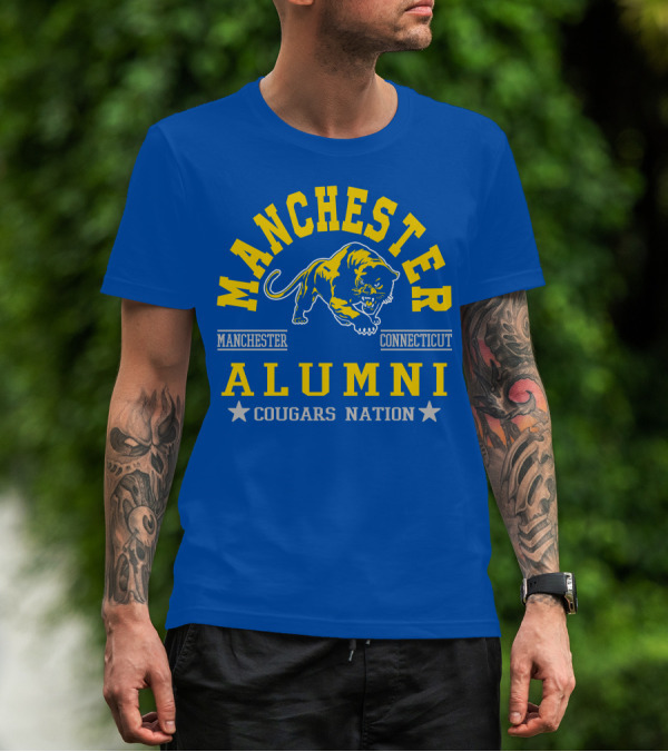Manchester Connecticut Cougars Alumni Nation T-Shirt