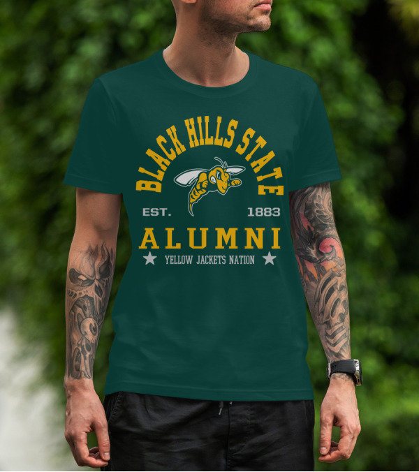 Black Hills State Alumni Yellow Jackets Nation Est. 1883 T-Shirt