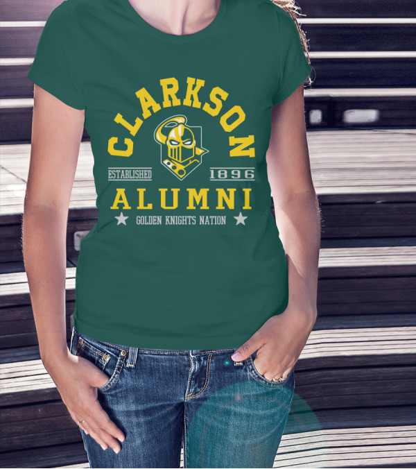 Clarkson Alumni Established 1896 Golden Knights Nation T-Shirt