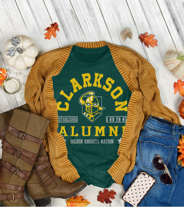 Clarkson Alumni Established 1896 Golden Knights Nation T-Shirt