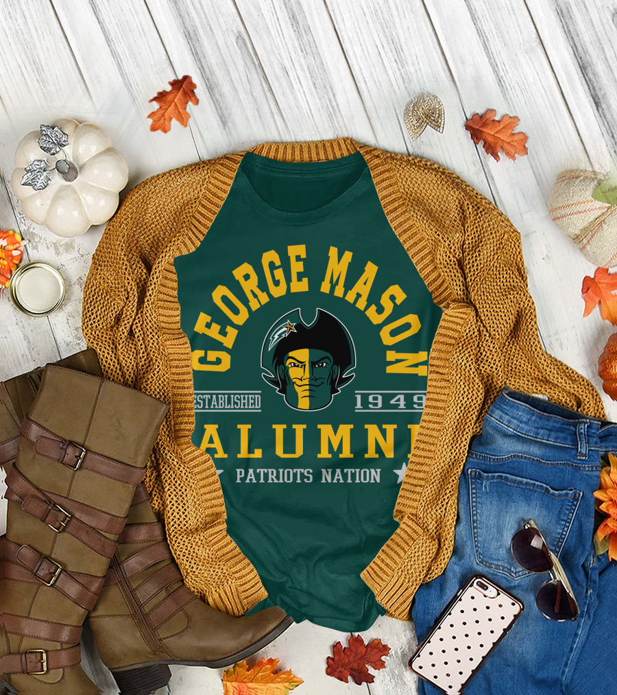 George Mason University Alumni Established 1949 Patriots Nation T-Shirt