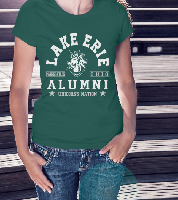 Lake Erie Alumni Painesville Ohio Unicorns Nation T-Shirt