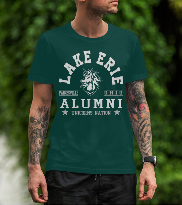 Lake Erie Alumni Painesville Ohio Unicorns Nation T-Shirt