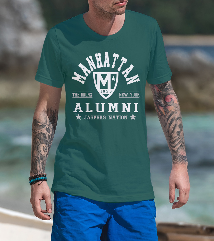 Manhattan 1853 The Bronx New York Alumni Jaspers Nation T-Shirt