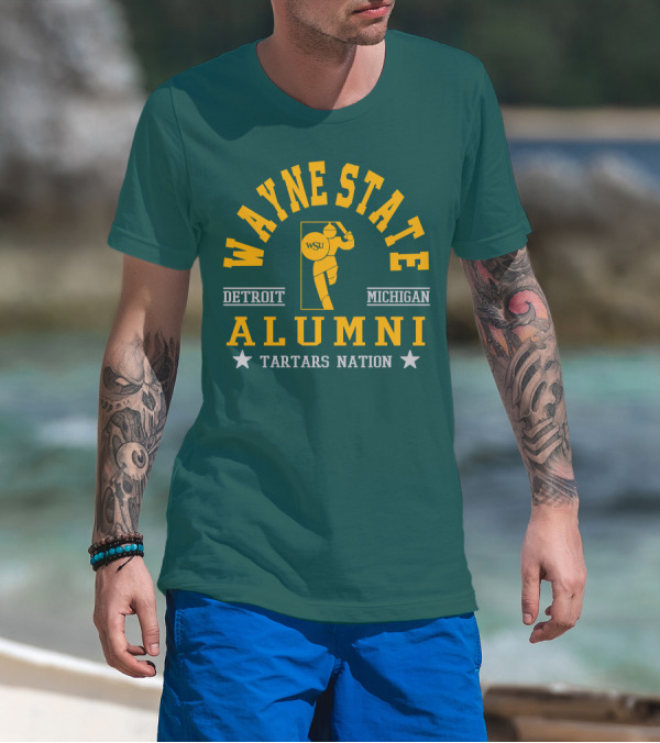 Wayne State Alumni Detroit Michigan Tartars Nation T-Shirt