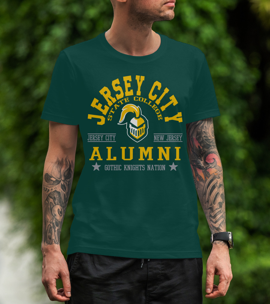 Jersey City State College Alumni Gothic Knights Nation New Jersey T-Shirt