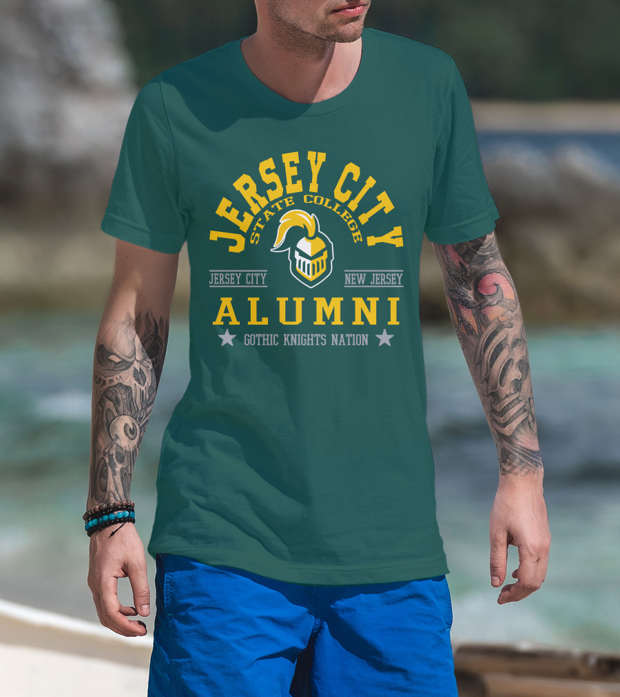 Jersey City State College Alumni Gothic Knights Nation New Jersey T-Shirt