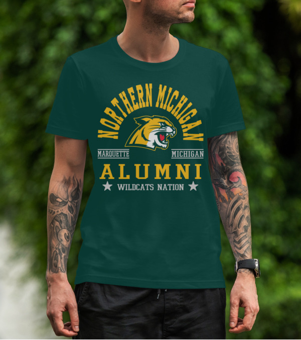 Northern Michigan University Marquette Alumni Wildcats Nation T-Shirt
