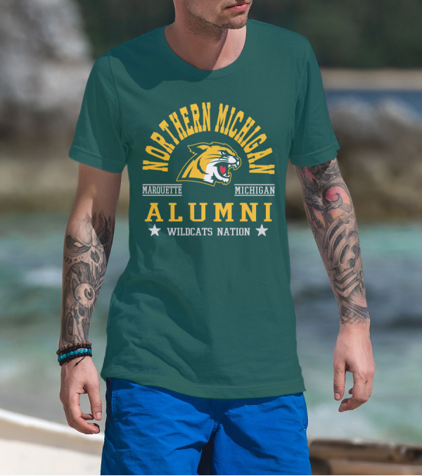 Northern Michigan University Marquette Alumni Wildcats Nation T-Shirt
