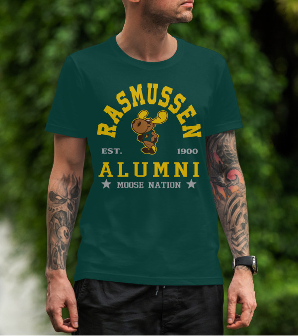 Rasmussen Alumni Moose Nation Est. 1900 T-Shirt