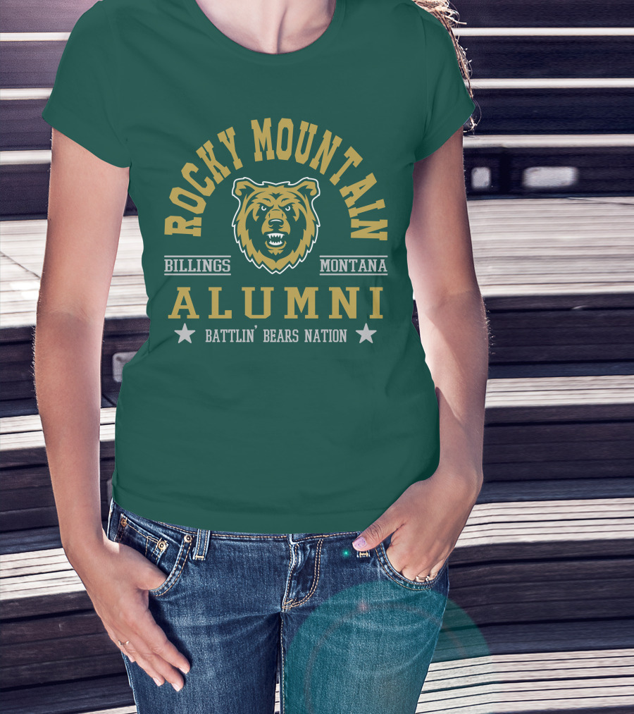 Rocky Mountain Alumni Battlin' Bears Nation Billings Montana T-Shirt