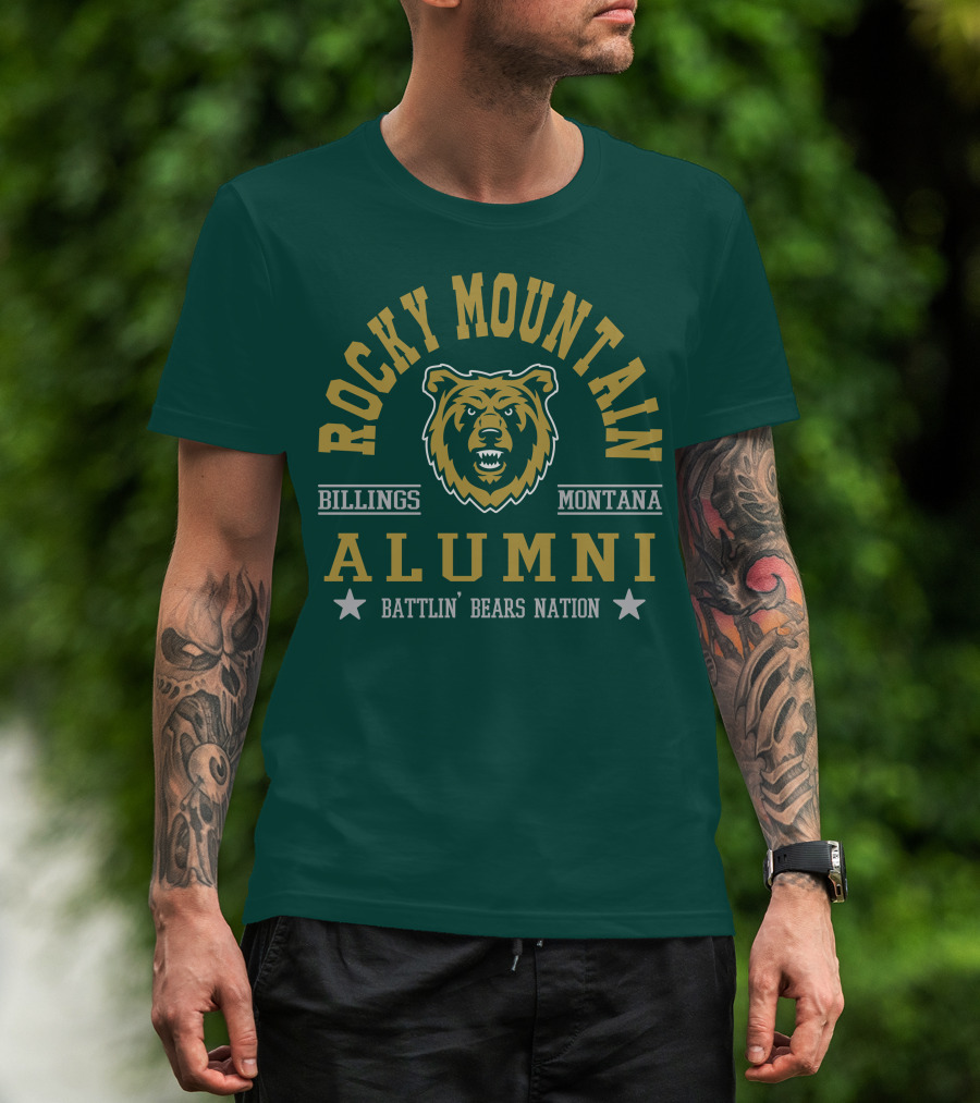 Rocky Mountain Alumni Battlin' Bears Nation Billings Montana T-Shirt