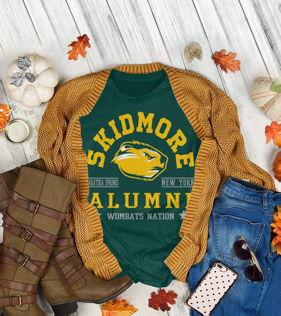 Skidmore College Alumni Wombats Nation Saratoga Springs New York T-Shirt