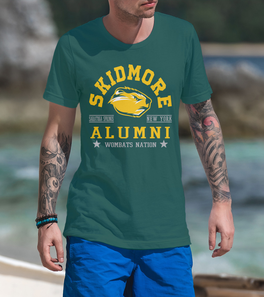 Skidmore College Alumni Wombats Nation Saratoga Springs New York T-Shirt