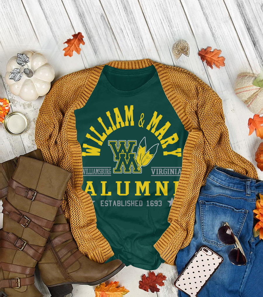 William and Mary Alumni Williamsburg Virginia Established 1693 T-Shirt