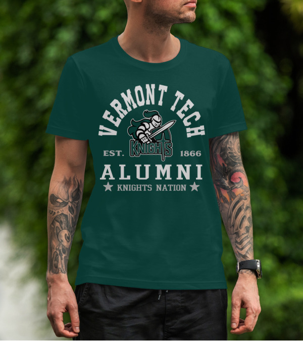 Vermont Tech Knights Alumni Est. 1866 Knights Nation T-Shirt
