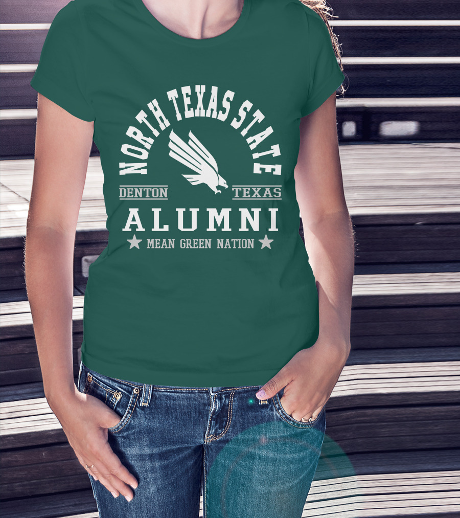 North Texas State Denton Texas Alumni Mean Green Nation T-Shirt